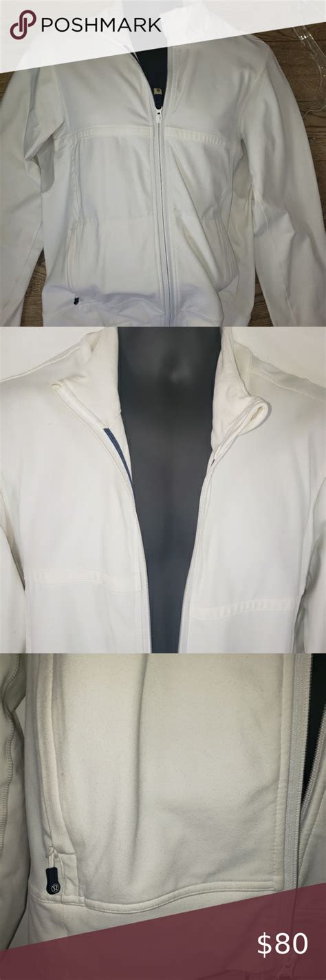 Mens Lululemon jacket in 2020 | Lululemon jacket, White zip ups, Jackets