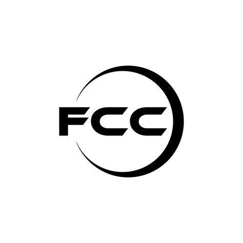 diseño del logotipo de la letra fcc en la ilustración. logotipo vectorial, diseños de caligrafía ...