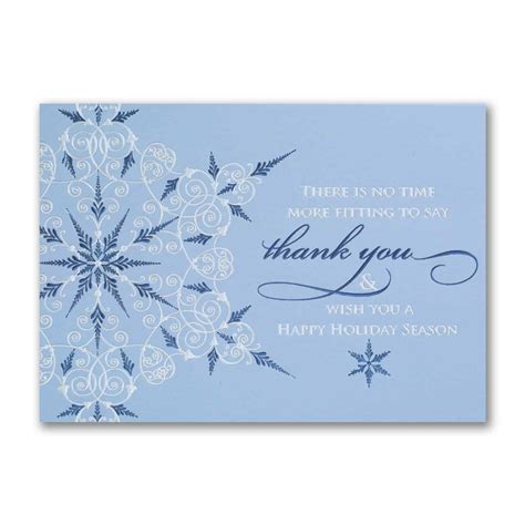 Business Thank You Snowflake – New and Blue