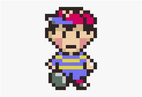 Share This - - Ness Earthbound Pixel Art - Free Transparent PNG ...