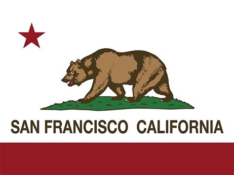 "San Francisco California Republic Flag" by NorCal | Redbubble