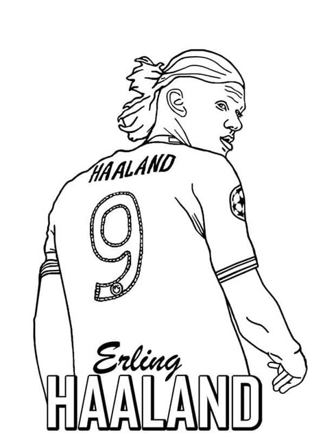 Erling Haaland Coloring Pages - Free Printable Coloring Pages for Kids