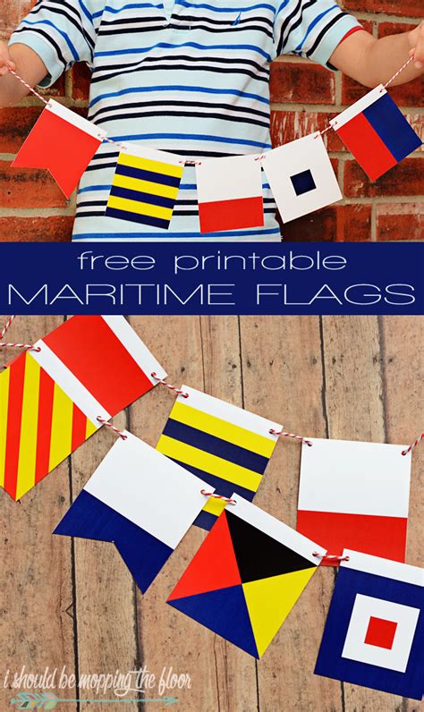 Free Printable Maritime Flags | i should be mopping the floor