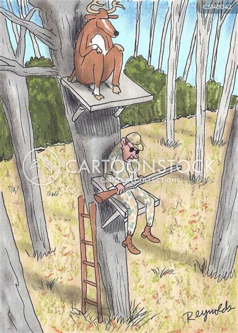 Hunting Stand Cartoons and Comics - funny pictures from CartoonStock