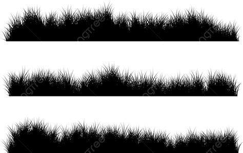 Grass Silhouette, Grass Black, Grass Silhouette Black, Grass PNG and Vector with Transparent ...