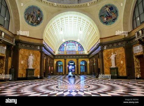 Interior of Kurhaus in Wiesbaden, Hesse, Germany. Wiesbaden is one of ...