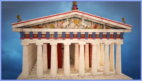 Reconstructed colors of the Parthenon in Athens based on pigment traces ...