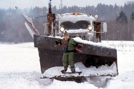 The "Darling Clementine" snow plow truck driven by Chris Elliot in Snow Day, 2000. That's Josh ...