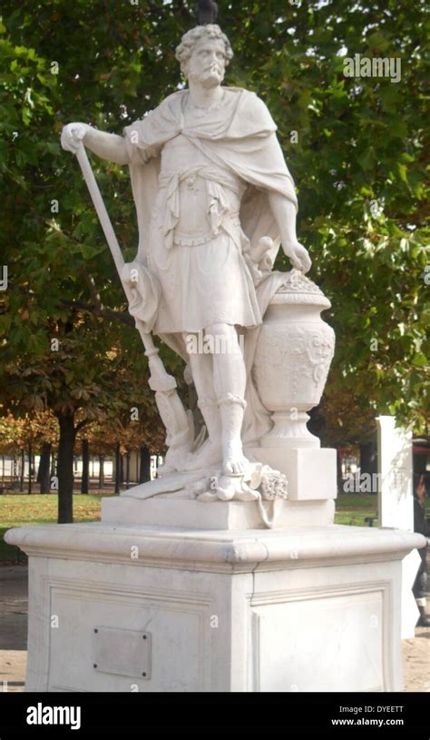 Statue of Hannibal, son of Hamilcar Barca in the Tuileries Garden 2013. Military Commander Stock ...