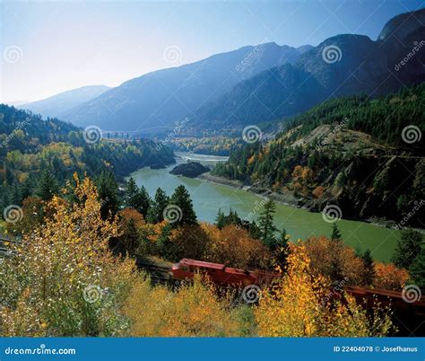 Hell S Gate in Fraser Canyon Stock Photo - Image of trees, train: 22404078