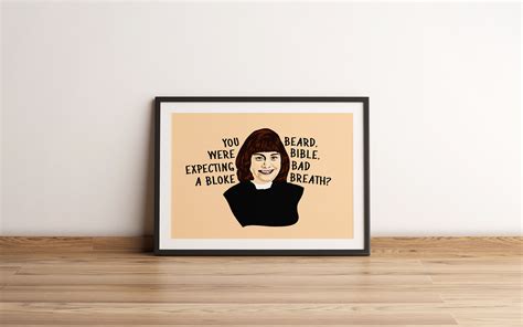 Vicar of Dibley Quote Print minimalist art poster Unique | Etsy