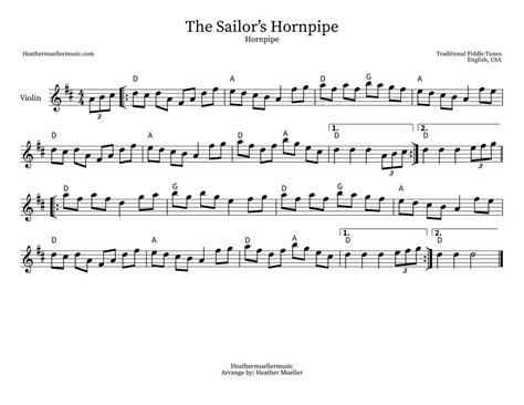 The Sailor’s Hornpipe- Hornpipes