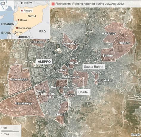 Aleppo Map - Syria