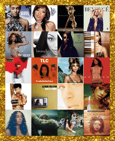 All of these are great R&B albums by female singers in my opinion. Which row and column are you ...