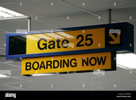 Boarding Gate Sign