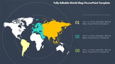 Fully Editable World Map PowerPoint Template - PPTUniverse