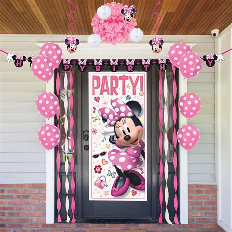 Disney Minnie Mouse Indoor/Outdoor Birthday Decorating Kit - Walmart.com