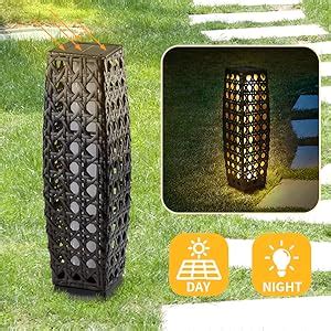 Amazon.com: Solar Floor Lamp, Outdoor Floor Lamp, Solar Lanterns Outdoor Waterproof, Solar ...