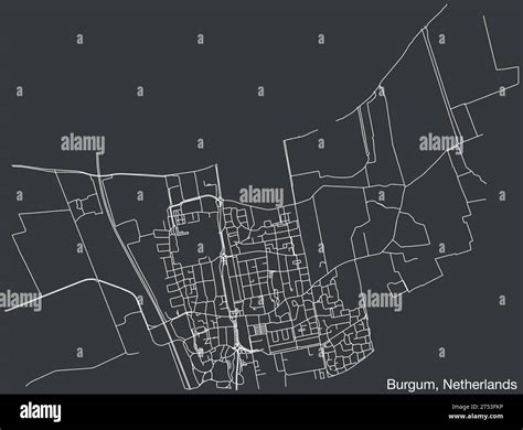 Street roads map of BURGUM, NETHERLANDS Stock Vector Image & Art - Alamy