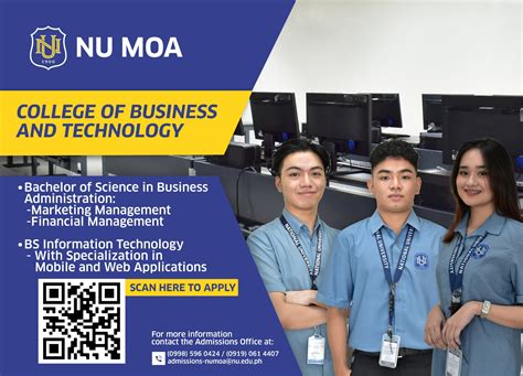 NU MOA - NU MOA College of Business and Technology is...