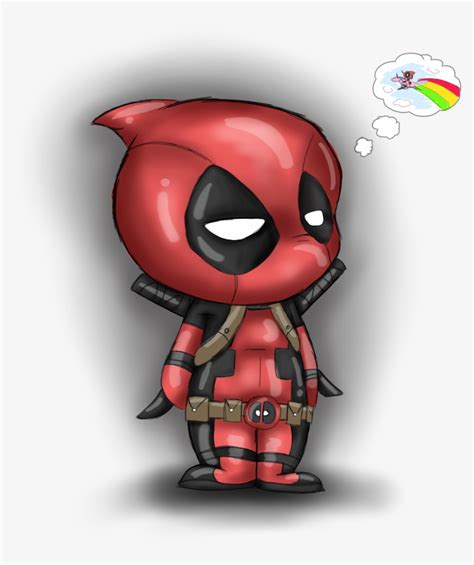 Chibi Deadpool Drawing