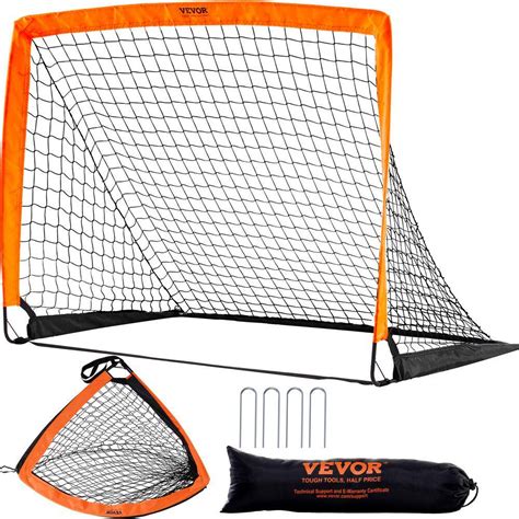 VEVOR Portable Soccer Goal 4 x 3 ft. Kids Backyard Soccer Net Foldable ...