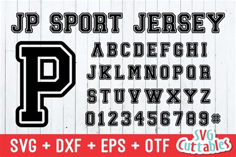 JP Sport Jersey | Athletic Font | Collegiate Font