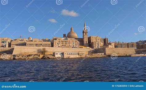 Rinella Bay in Kalkara on Malta Stock Photo - Image of cityscape, dome: 175283594