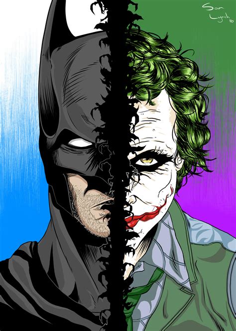 Batman -VS- Joker by samscave on DeviantArt