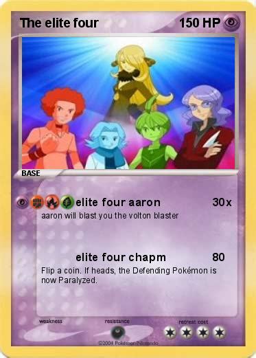 Pokémon The elite four - elite four aaron - My Pokemon Card