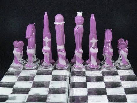 Handmade glow in the dark chess set board and case by munkinarts