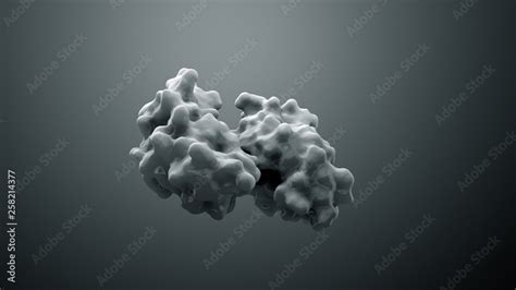 3d illustration protein or enzyme Stock Illustration | Adobe Stock