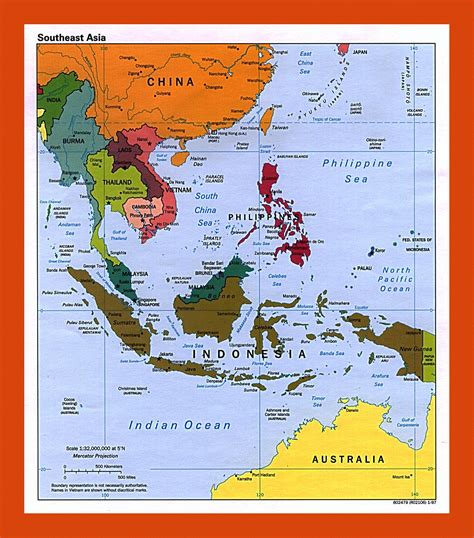 Political map of Southeast Asia - 1997 | Maps of Southeast Asia | Maps of Asia | GIF map | Maps ...
