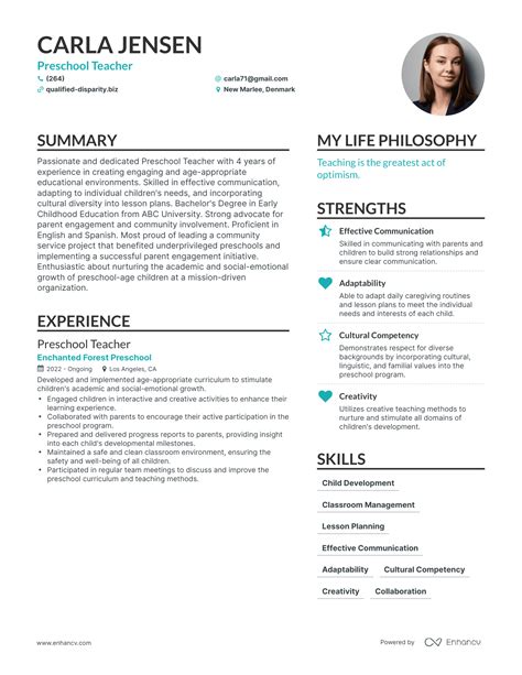 3 Preschool Teacher Resume Examples & How-To Guide for 2024