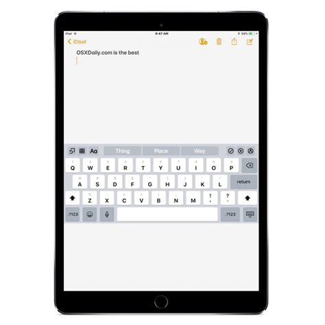 How to Move the iPad Keyboard