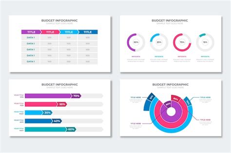 Free Vector | Budget infographic collection