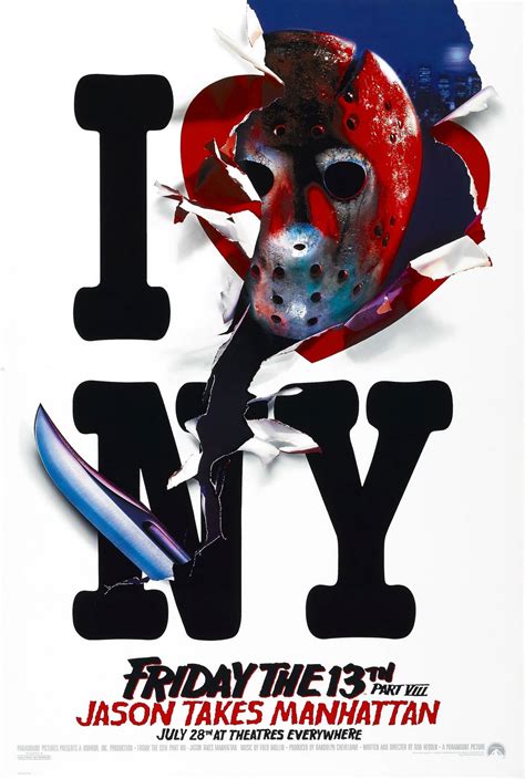 Friday the 13th Part 8: Jason Takes Manhattan Poster - Horror Movies Photo (41027124) - Fanpop