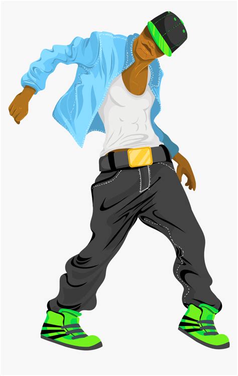 Hip Hop Dance Cartoon, HD Png Download - kindpng