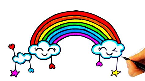 Gökkuşağı Nasıl Çizilir? - How To Draw a Rainbow - Kolay Çizimler - YouTube