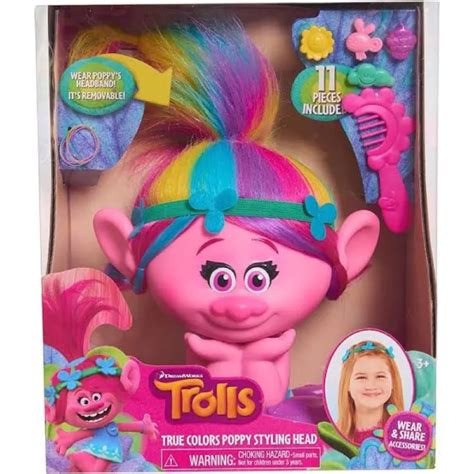 พร้อมส่ง Trolls Poppy True Colors Styling Head | Lazada.co.th