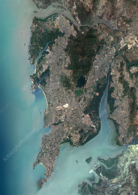 Mumbai, India, satellite image - Stock Image - C057/5909 - Science Photo Library