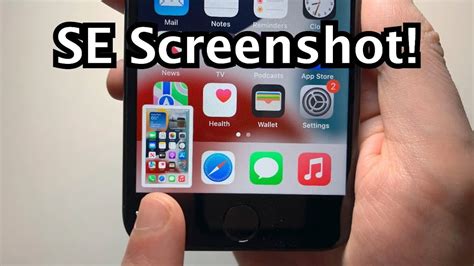 How to Screenshot on iPhone SE! - YouTube