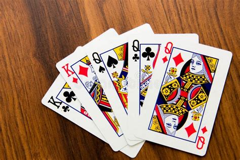 Playing cards - full house stock photo. Image of hand - 47977202