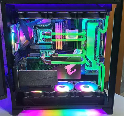 Lian-Li O11 Dynamic XL Black Custom WaterCooled EKWB Aorus Build ...