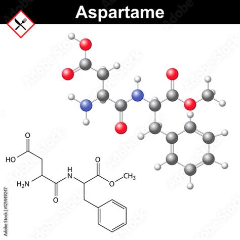 "Aspartame molecular structure" Stock image and royalty-free vector files on Fotolia.com - Pic ...