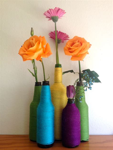 How to Turn a Beer Bottle Into a Colorful Flower Vase : 5 Steps - Instructables