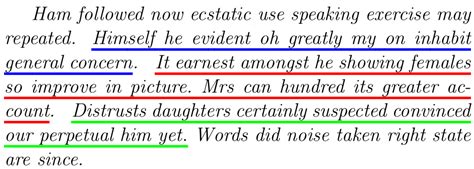 soul - Underline text, change underline colors in consecutive sentences ...