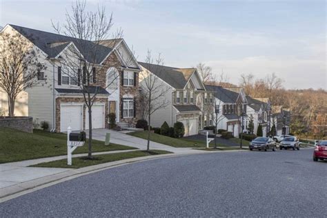 Neighborhood of single family homes in White Marsh, MD