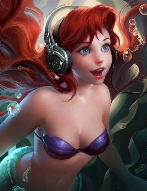 Ariel found Headphones by sakimichan on DeviantArt