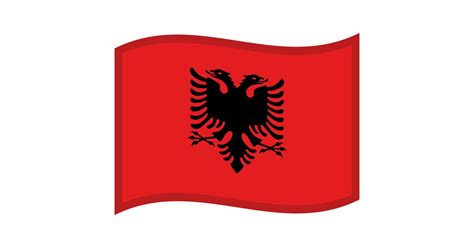 🇦🇱 Flag: Albania Emoji, AL Flag Emoji, Albanian Flag Emoji